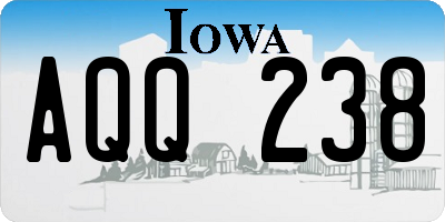 IA license plate AQQ238