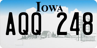 IA license plate AQQ248