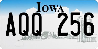 IA license plate AQQ256