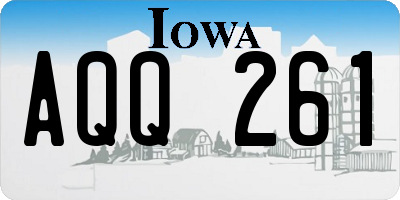 IA license plate AQQ261