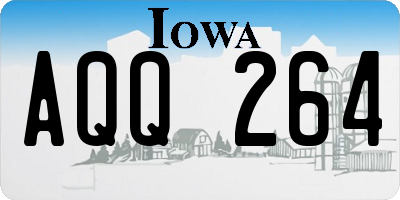 IA license plate AQQ264