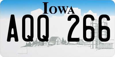 IA license plate AQQ266