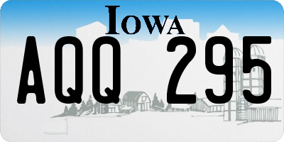 IA license plate AQQ295