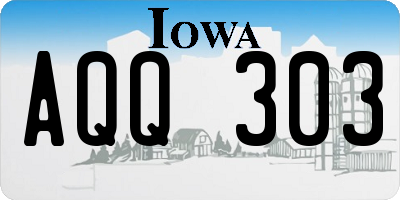 IA license plate AQQ303