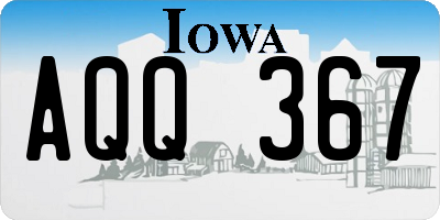 IA license plate AQQ367