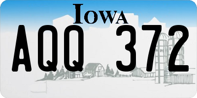 IA license plate AQQ372
