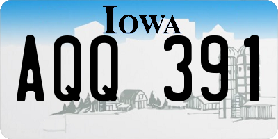 IA license plate AQQ391