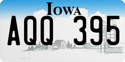 IA license plate AQQ395