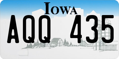 IA license plate AQQ435