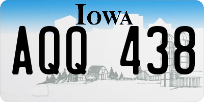 IA license plate AQQ438