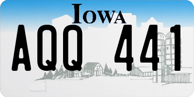 IA license plate AQQ441