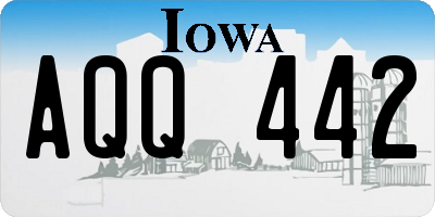 IA license plate AQQ442