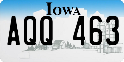IA license plate AQQ463
