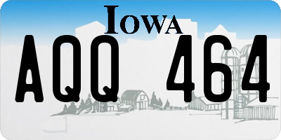 IA license plate AQQ464