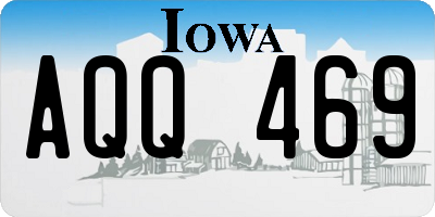IA license plate AQQ469