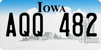 IA license plate AQQ482