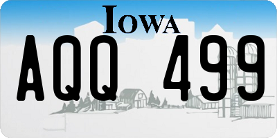 IA license plate AQQ499