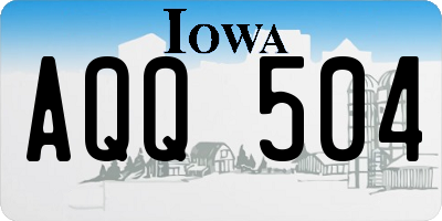 IA license plate AQQ504