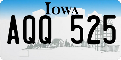 IA license plate AQQ525