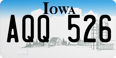 IA license plate AQQ526