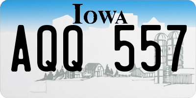 IA license plate AQQ557