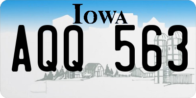 IA license plate AQQ563
