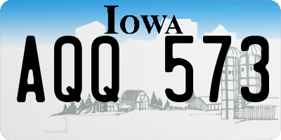 IA license plate AQQ573