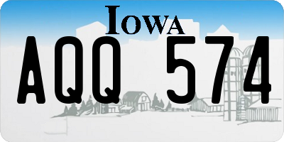 IA license plate AQQ574