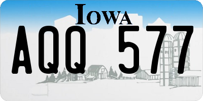IA license plate AQQ577