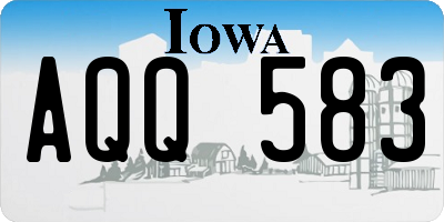 IA license plate AQQ583