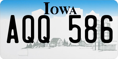 IA license plate AQQ586