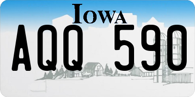IA license plate AQQ590