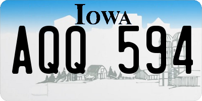 IA license plate AQQ594