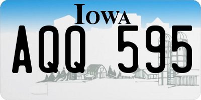 IA license plate AQQ595