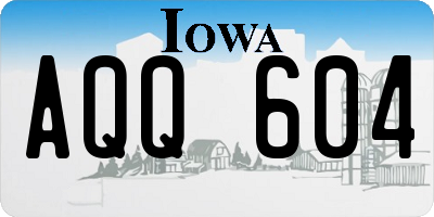 IA license plate AQQ604