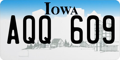 IA license plate AQQ609