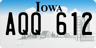 IA license plate AQQ612