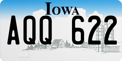 IA license plate AQQ622