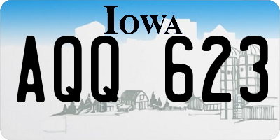 IA license plate AQQ623