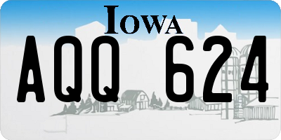 IA license plate AQQ624