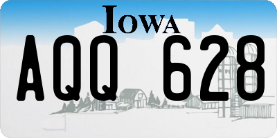 IA license plate AQQ628