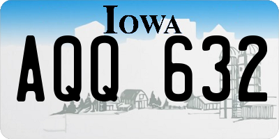 IA license plate AQQ632