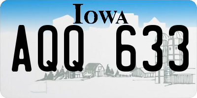 IA license plate AQQ633