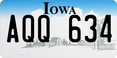 IA license plate AQQ634