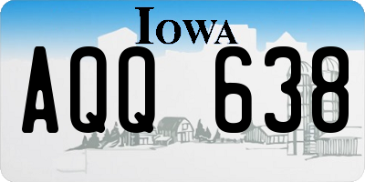 IA license plate AQQ638