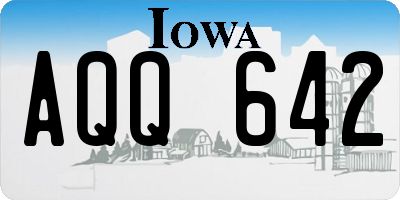 IA license plate AQQ642