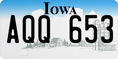 IA license plate AQQ653