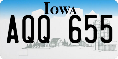 IA license plate AQQ655