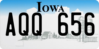 IA license plate AQQ656