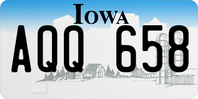 IA license plate AQQ658